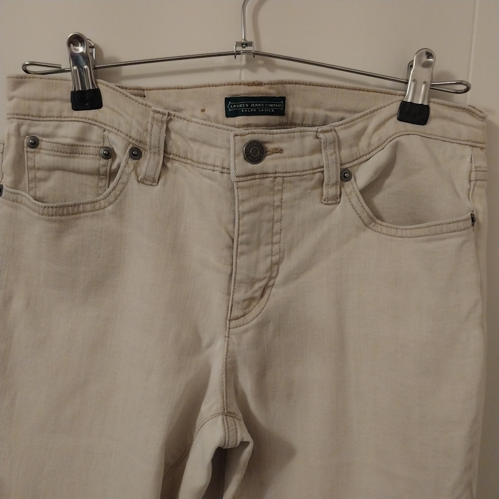 Ralph Lauren Off-White Denim Pants
